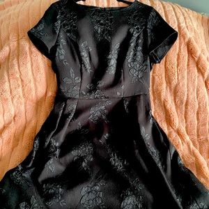50’s Style Floral Embroidered Dress